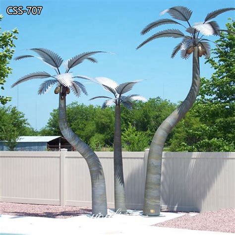 metal palm trees for yard